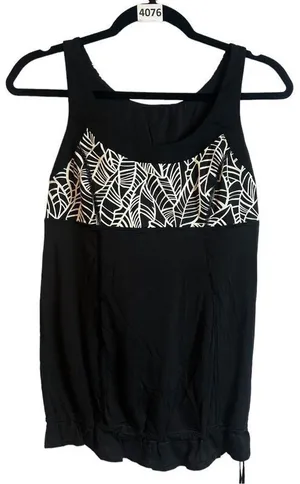 Lululemon Black Ta Ta Topper Run Athletic Cinch Hem Tank Top Women’s size 6 thumbnail 1