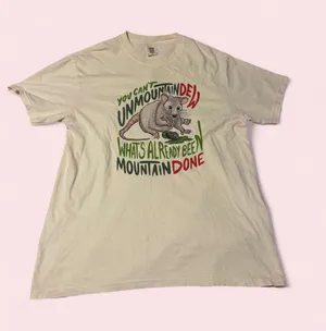 Comfort Colors Cream Short Sleeve Tee with Possum Mountain Dew Graphic thumbnail 1