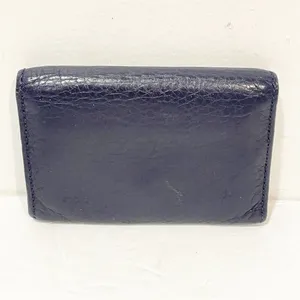 Marc by Marc‎ Jacobs Navy Blue Leather Silver Hardware Card Holder Wallet thumbnail 5