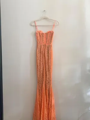 House Of Cb Cordelia Lace-Embroidered Corset Maxi Dress thumbnail 6