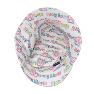 Disney Spirit Jersey Bucket Hat Unisex‎ OS Rainbow Tie Dye Excellent Reversible thumbnail 4