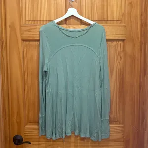 We The Free Size Medium Oversized Blue Thermal Top thumbnail 5