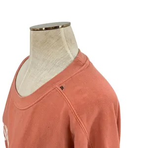 Montauk The End Crewneck Sweatshirt Spell Out Vintage Style Coral Orange XXL‎ thumbnail 5