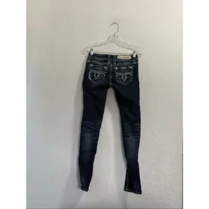 rock revival jeans womens 24 distressed Erin easy skinny bling thumbnail 4