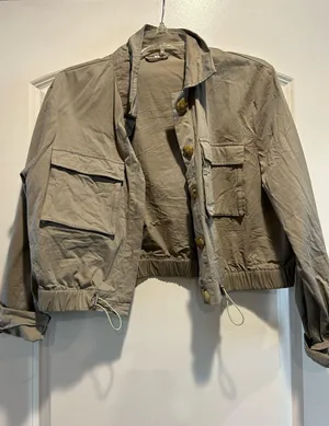 Amazon Cropped Utility Jacket thumbnail 1