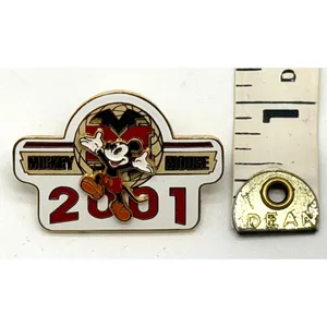 WALT DISNEY WORLD 2001 MICKEY MOUSE PIN Trading Vintage Globe Authentic thumbnail 2