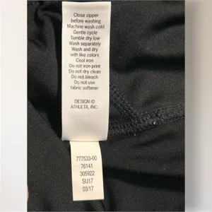 Athleta Sonar Capri Leggings XXS Black White Striped Yoga Running‎ Athletic thumbnail 9