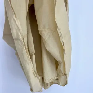 H&M Flared Cotton‎ Tie-Top A Line Sundress Small Beige thumbnail 3