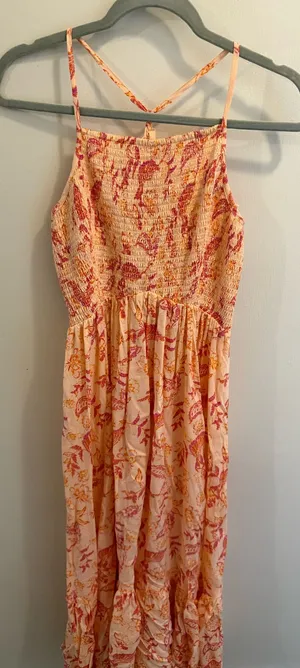 Free People Dress Long Floral thumbnail 1