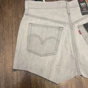 Levi’s Light Gray 501 Cut Off Shorts thumbnail 4