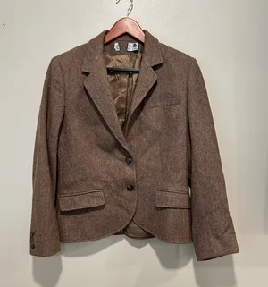 Vintage brown/beige blazer Brown thumbnail 1