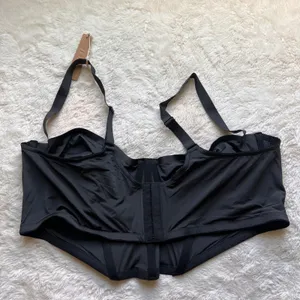 SKIMS Corset Bra Collection Balconette Bra Onyx Black CR-BRA-3240 Size 46D NWT thumbnail 5