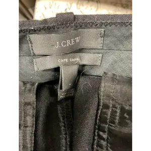 J. Crew Cafe Capri Pants Black Wool Blend Cropped Trousers Womens Size 4 thumbnail 4
