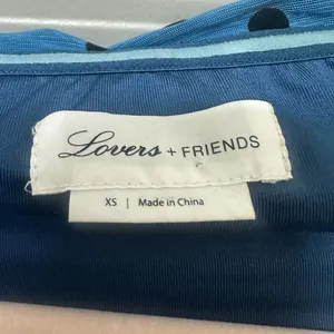 Lovers+ Friends Blue and Black Dotted Bodysuit thumbnail 3