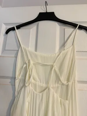 SHEIN white pleated dress thumbnail 2