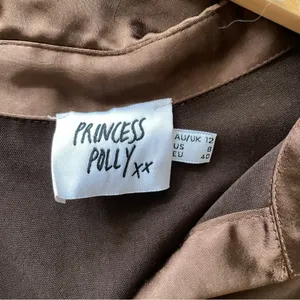 Princess Polly Vintage Vibes silky shirt dress thumbnail 4