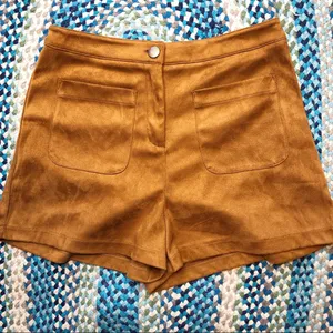 Lush High‎ Waisted Velvet Shorts thumbnail 1
