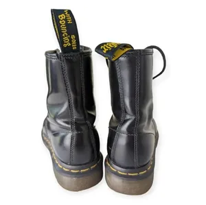 Dr. Martens Black 1460 Size 6 Smooth Leather Lace Up Boots Grunge Punk thumbnail 5