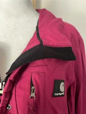 Carhartt Pink Waterproof Breathable Rain Jacket Women’s Large thumbnail 5