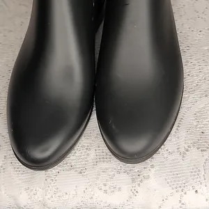 Storm by Cougar slip on pull on black rubber rain winter boots sz 7 thumbnail 2