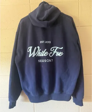 White Fox Boutique Hoodie Navy Blue thumbnail 4