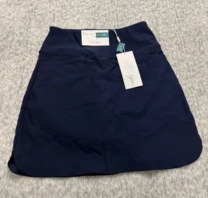 Lady Hagen‎ Womens XS Dark Navy 17 Inch Tummy Control Pull On Skort WGH17430 NWT thumbnail 1