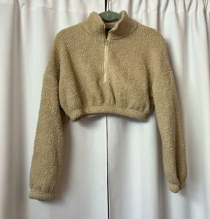 SheIn Beige Fuzzy Two Piece Co-ord Lounge Set Size Medium thumbnail 2