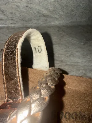 Outwoods Braided Metallic Slide Sandals - Rose Gold thumbnail 3