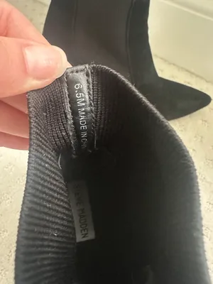 Steve Madden Black Sock Bootie heels Size 6.5 thumbnail 5