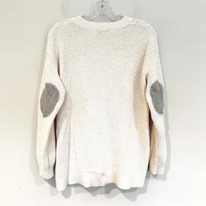 BDG Urban Outfitters Cable Knit Elbow Patches Sweater Women's Small Cream‎ Y2K thumbnail 7