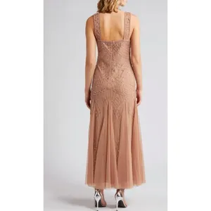 Pissarro Nights‎ Beaded Gown with Long Sleeve No Jacket Size 2 Cocktail Formal thumbnail 2