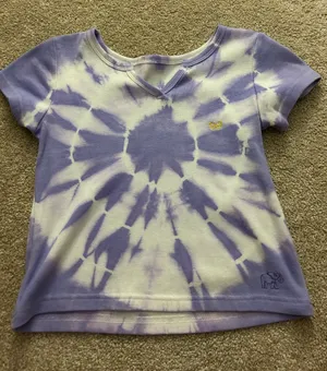 tye-dye notched top thumbnail 1