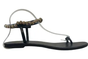 Tory Burch Capri Beaded Ankle Wrap Sandals Size‎ 10.5 thumbnail 1