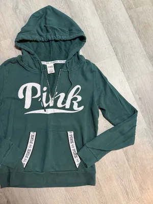 PINK Victoria's Secret quarter zip hoodie thumbnail 2