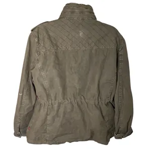 Levi’s Quilted Utility Military Jacket Epaulets Army Green XL thumbnail 2