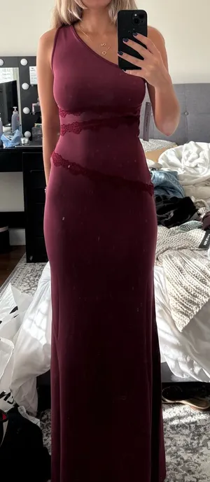 Maroon Princess Polly Dress thumbnail 1