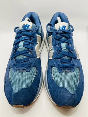 New Balance 5740 Blue Gray Suede Mesh Chunky Dad Sneakers Casual Retro Mens 9.5D thumbnail 3