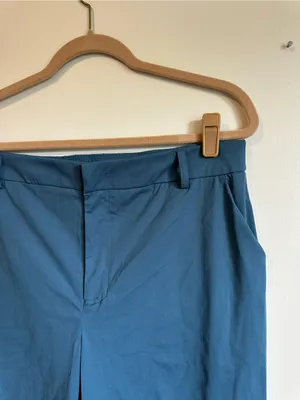 Halara Flex Mid Rise Pocket Straight Leg Work Pants Abyss Blue Womens Large NEW thumbnail 3