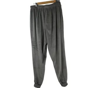 Skims Velour Jogger Pants Womens‎ Large Gray Stretch Cozy Minimalist Lounge thumbnail 6