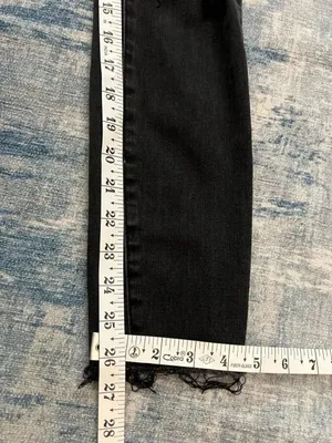 PacSun Black Distressed Busted Knee High Rise Ankle Jegging Women's 25" thumbnail 8