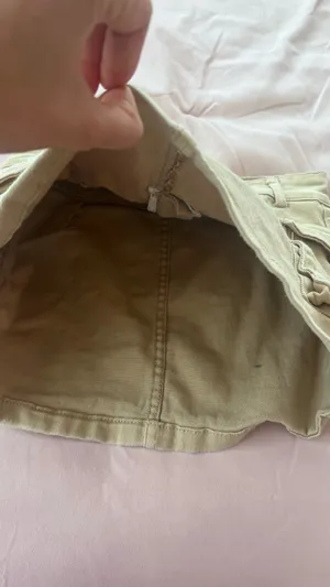 Cargo Mini Beige Skirt Green Size M thumbnail 4
