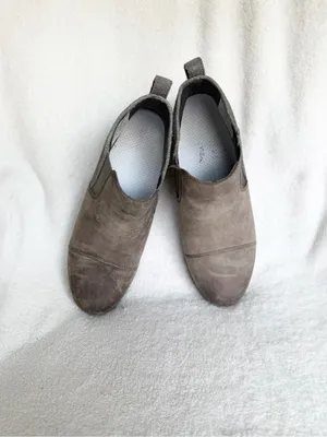Sorel Evie 2 Chelsea Boots Gray Leather Hidden Wedge Lug Ankle Booties 6.5 thumbnail 7