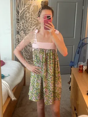 SheIn Women floral tie shoulder mini dress cute 🥰 thumbnail 6