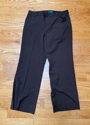 ☀️Lauren Ralph Lauren Brown Dress Pants thumbnail 1