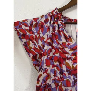 Anthropologie Women’s Floral Tiered Ruffle Mini Dress Multicolor XS thumbnail 7