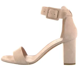 Vince Sandals Size 9 Pink Suede‎ Block Heel Ankle Strap Open Toe thumbnail 1