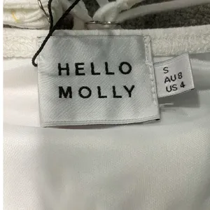 Hello Molly White Ways I Loved You Knit Midi Dress Tie Waist Size S Minimalist thumbnail 9