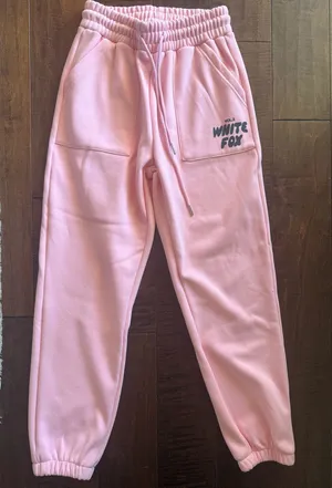 White Fox Boutique Vol. 3 Pink Jogger Sweatpants Size S thumbnail 1