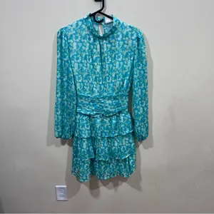 Easy Clothes Blue And Green Manae Dress Our Color: Blue And Green size medium thumbnail 6