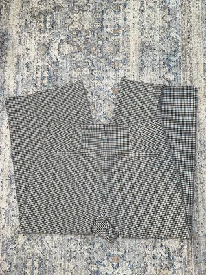 Loft Curvy Gingham Plaid Tailored Pants Size 8 thumbnail 5